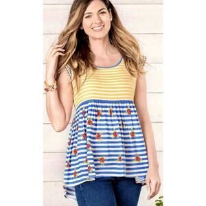 Matilda Jane On My Mind Babydoll Top - Size Medium